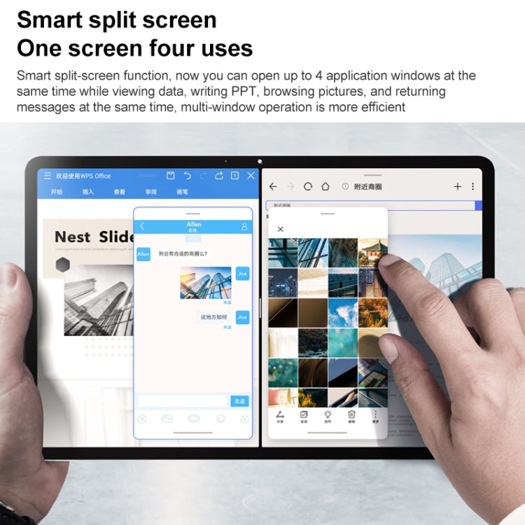 Honor Tablet V7 Pro WiFi BRT-W09, 11 inch, 8GB+128GB, MagicUI 5.0(Android R) MediaTek 1300T Octa Core, Support Dual WiFi / Bluetooth / GPS, Not Support Google Play(Blue)