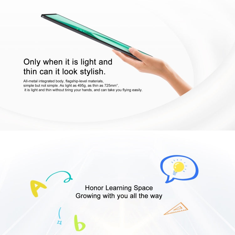 Honor Pad X9 WiFi Tablet PC, 11 inch 8GB+128GB MagicOS 8.0 Qualcomm Snapdragon 680 Octa Core (Cyan)