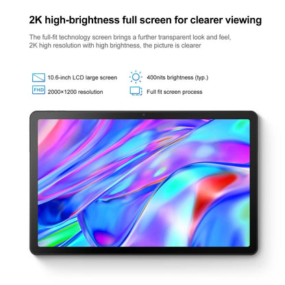 Lenovo Pad 10.6 inch 2022 WiFi Tablet, 4GB+128GB, Face Identification, Android 12, Qualcomm Snapdragon 680 Octa Core, Support Dual Band WiFi & Bluetooth(Lake Blue)