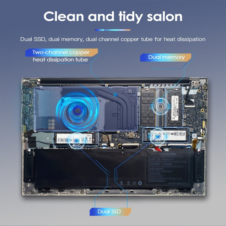 GXMO G156 15.6 inch Laptop, 16GB+512GB, Windows 11 AMD Ryzen 7 5825U Octa Core, Support Fingerprint Unlock, UK Plug