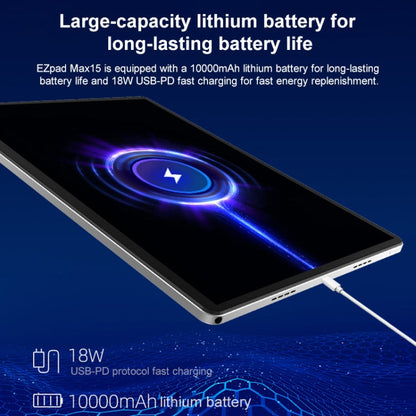 Jumper EZpad Max15 Tablet PC, 8GB+256GB, 15 inch Android 14 OS MediaTek MT8781 Octa Core Network: 4G, EU Plug