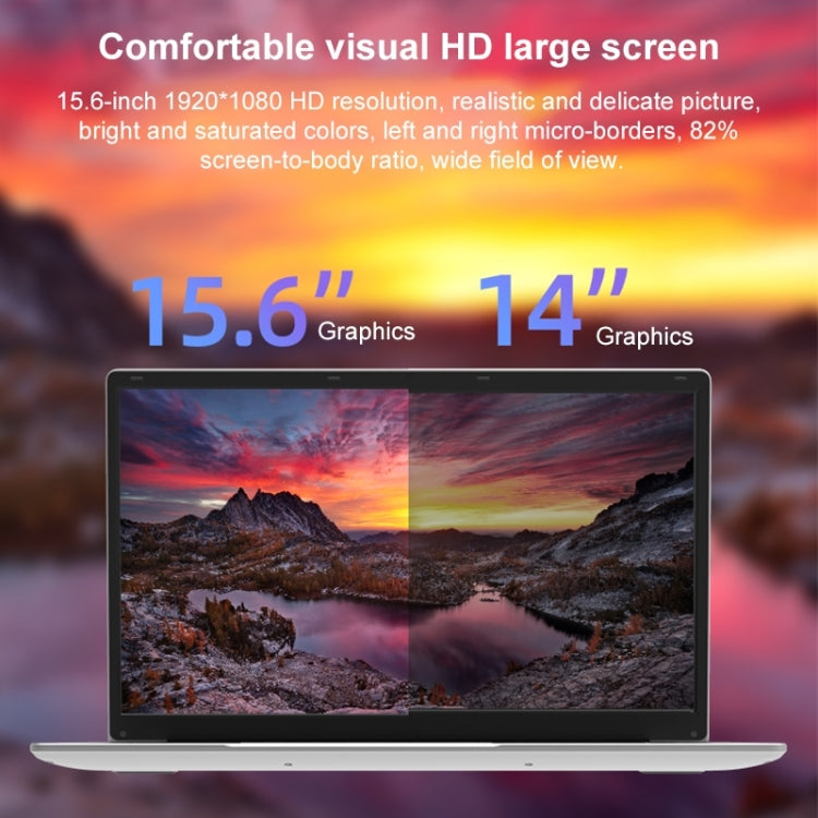 Jumper EZbook S7 15.6 inch Laptop, 12GB+256GB, Windows 11 Intel Alder Lake N95 Quad Core, US Plug(Grey)