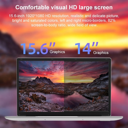 Jumper EZbook S7 15.6 inch Laptop, 12GB+256GB, Windows 11 Intel Alder Lake N95 Quad Core, US Plug(Grey)