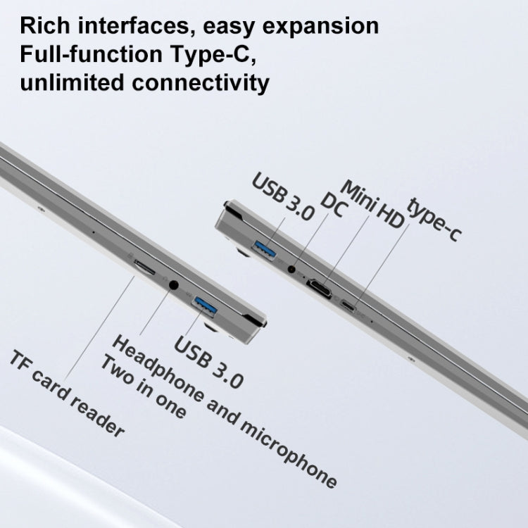 Jumper EZbook S7 Max Ordinateur portable 16 pouces, 16 Go+128 Go+512 Go, Windows 11 Intel Alder Lake N95 Quad Core, prise UE (gris)