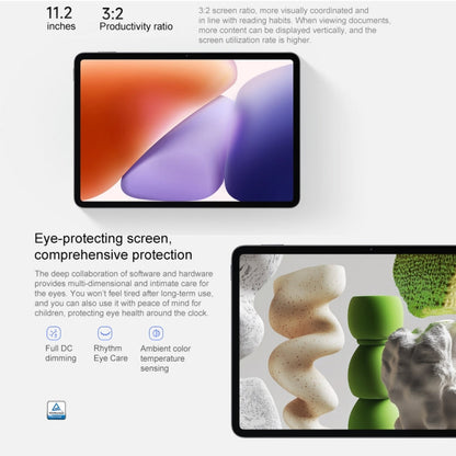 Xiaomi Pad 7 11.2 inch Soft Light Screen, 8GB+256GB, HyperOS 2 Qualcomm Snapdragon 7+ Gen3 Octa Core (Black)