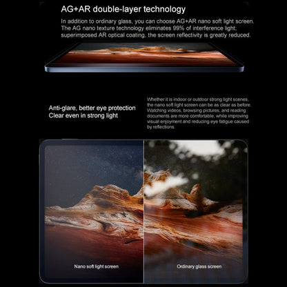 Xiaomi Pad 7 11.2 inch Soft Light Screen, 8GB+256GB, HyperOS 2 Qualcomm Snapdragon 7+ Gen3 Octa Core (Black)