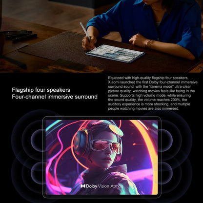 Xiaomi Pad 7 11.2 inch Soft Light Screen, 8GB+256GB, HyperOS 2 Qualcomm Snapdragon 7+ Gen3 Octa Core (Blue)