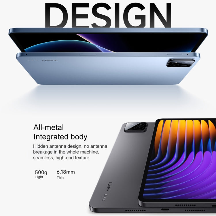 Xiaomi Pad 7 11.2 inch Soft Light Screen, 8GB+256GB, HyperOS 2 Qualcomm Snapdragon 7+ Gen3 Octa Core (Black)