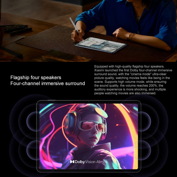 Xiaomi Pad 7 Pro 11.2 inch, 12GB+256GB, HyperOS 2 Qualcomm Snapdragon 8s Gen3 Octa Core (Black)