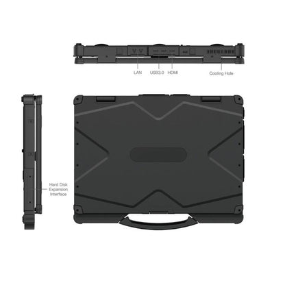 UNIWA ULAP R14 Rugged Laptop, 8GB+256GB, 14 inch Windows 10 Home Intel Core i5-8250U, EU Plug
