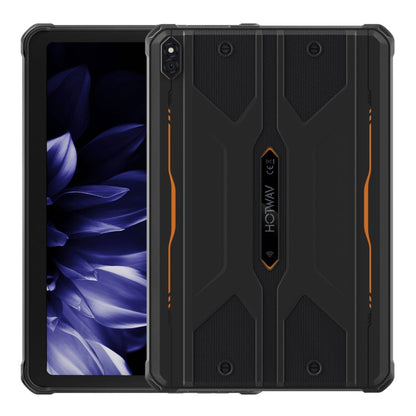 [HK Warehouse] Tablette robuste HOTWAV Tab R8 IP68/IP69K, 4 Go+128 Go, 10,1 pouces Android 14 Unisoc T606 Octa Core Réseau 4G, Version globale avec Google Play, Prise UE (Noir+Orange)