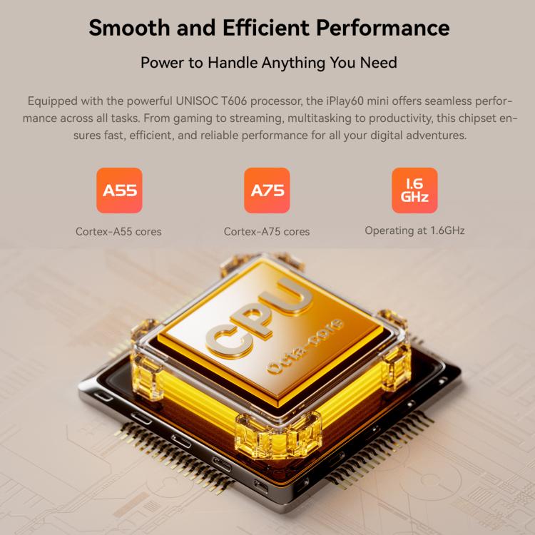 ALLDOCUBE iPlay 60 mini 4G LTE Tablet PC, 4GB+64GB, 8.68 inch Android 15 Unisoc T606 Octa Core Support Dual SIM (Grey)