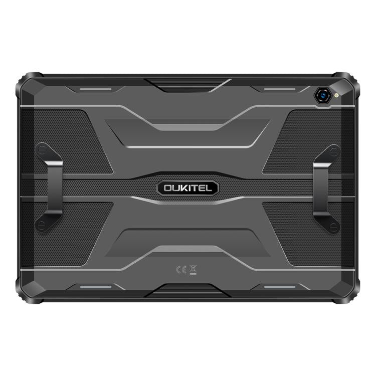 [HK Warehouse] OUKITEL RT9 4G Network IP68/IP69K Rugged Tablet, 6GB+256GB, 10.1 inch Android 14 Unisoc T606 Octa-Core Support Dual SIM, EU Plug (Black)