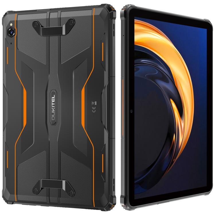 [HK Warehouse] OUKITEL RT9 4G Network IP68/IP69K Rugged Tablet, 6GB+256GB, 10.1 inch Android 14 Unisoc T606 Octa-Core Support Dual SIM, EU Plug (Orange)