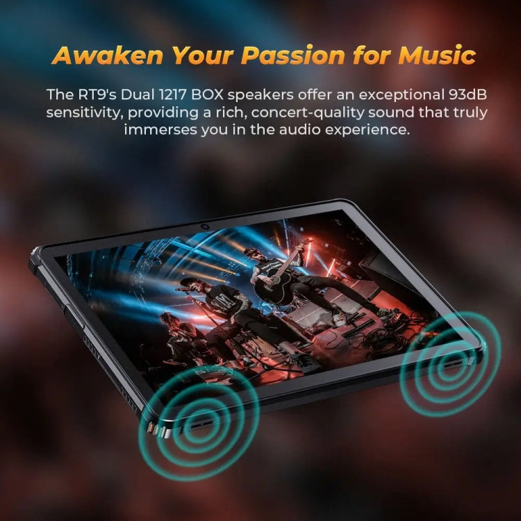 [HK Warehouse] OUKITEL RT9 4G Network IP68/IP69K Rugged Tablet, 6GB+256GB, 10.1 inch Android 14 Unisoc T606 Octa-Core Support Dual SIM, EU Plug (Orange)