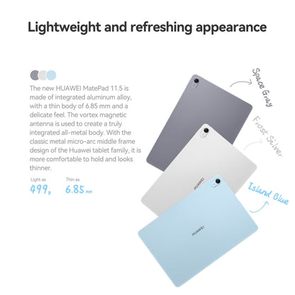 HUAWEI MatePad 11.5 2024, WiFi 8GB+256GB 120Hz HarmonyOS 4.2 Histen 9.0 Hisilicon Kirin 8000 (Grey)