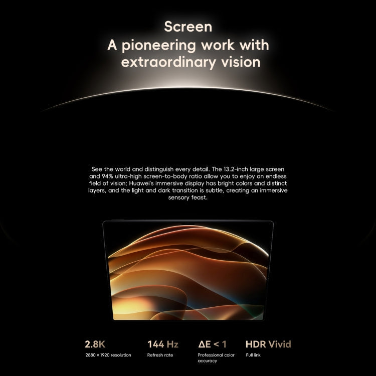 HUAWEI MatePad Pro 13.2 inch 2025 WiFi Soft Light Screen, 12GB+256GB, HarmonyOS 4.3 Hisilicon Kirin 9020, Not Support Google Play (White)