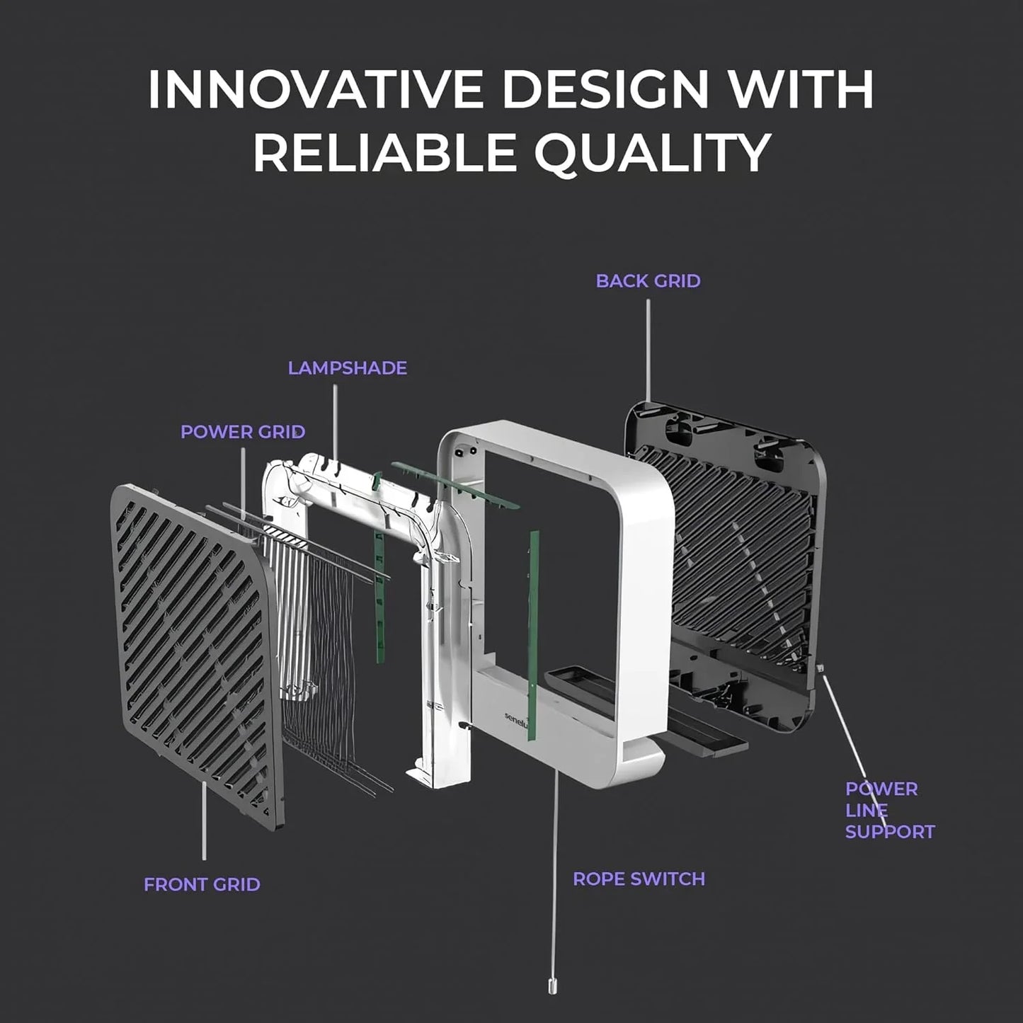 Senelux Electric Bug Zapper Lamp 5W- An Energy Efficient, Electric Bug Zapper