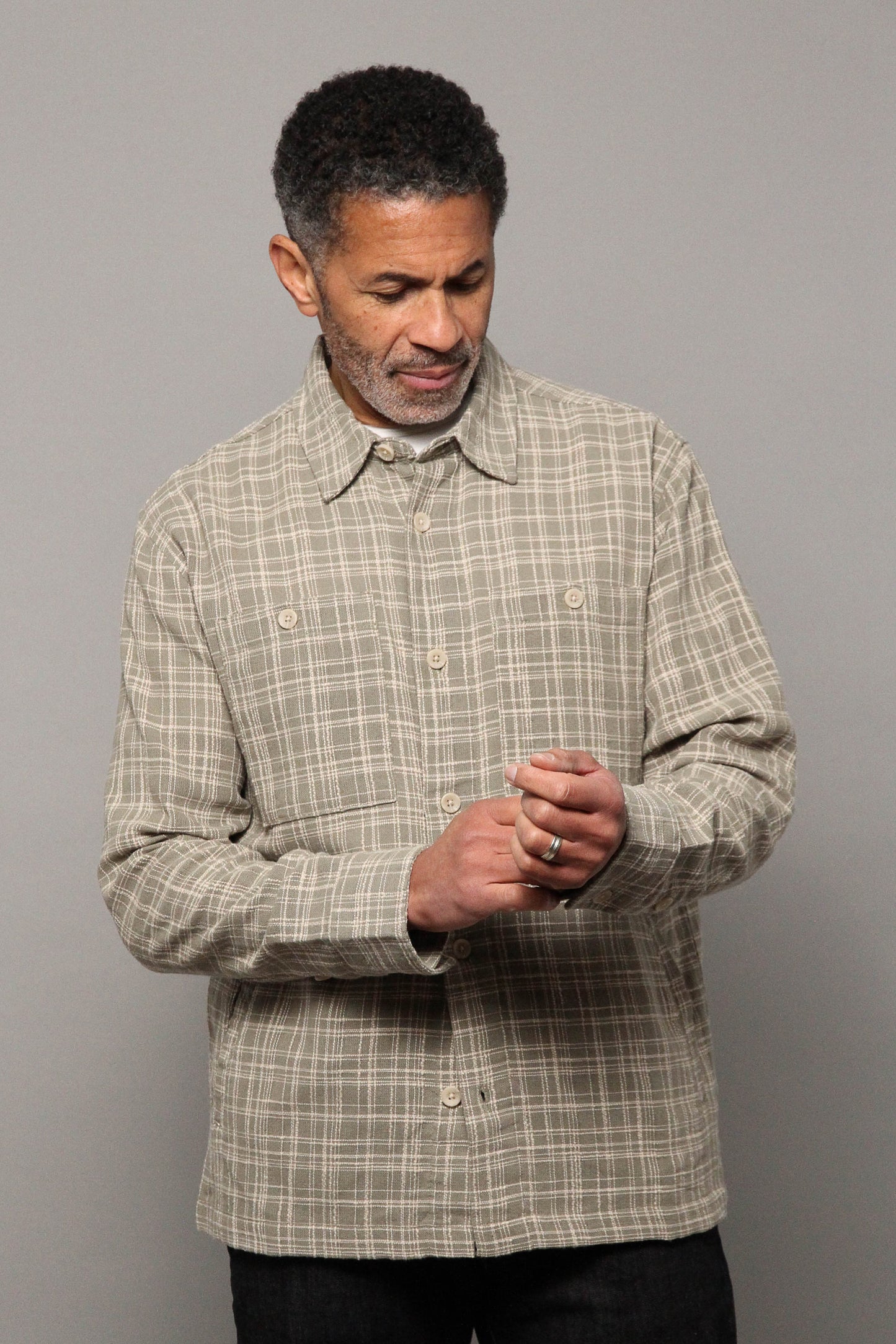 Seaton Overshirt - Khaki Stone