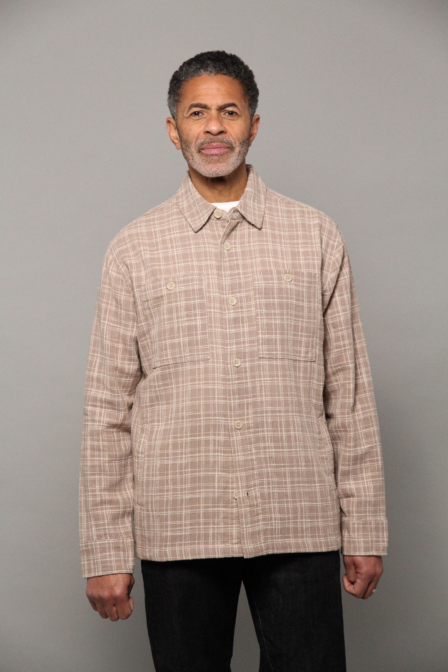 Seaton Overshirt - Stone Ecru