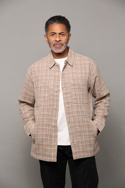 Seaton Overshirt - Stone Ecru