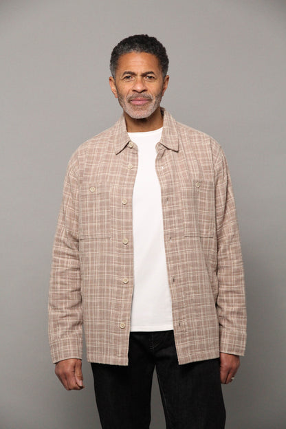 Seaton Overshirt - Stone Ecru