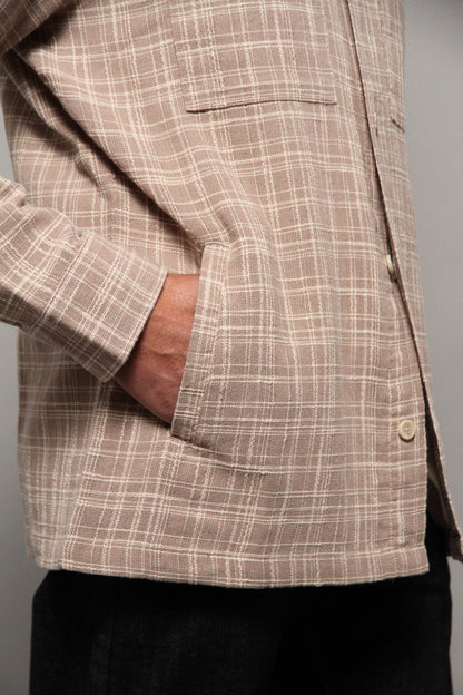 Seaton Overshirt - Stone Ecru