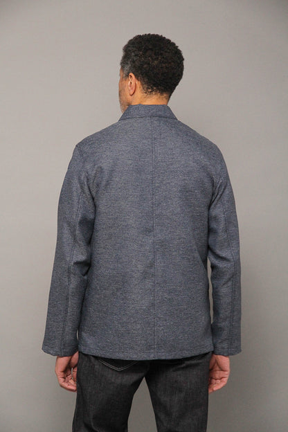 James Four Pocket Jacket - Sky Blue Twill