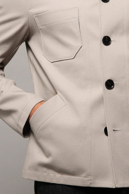 Marchant Unlined Shacket - Showerproof Putty