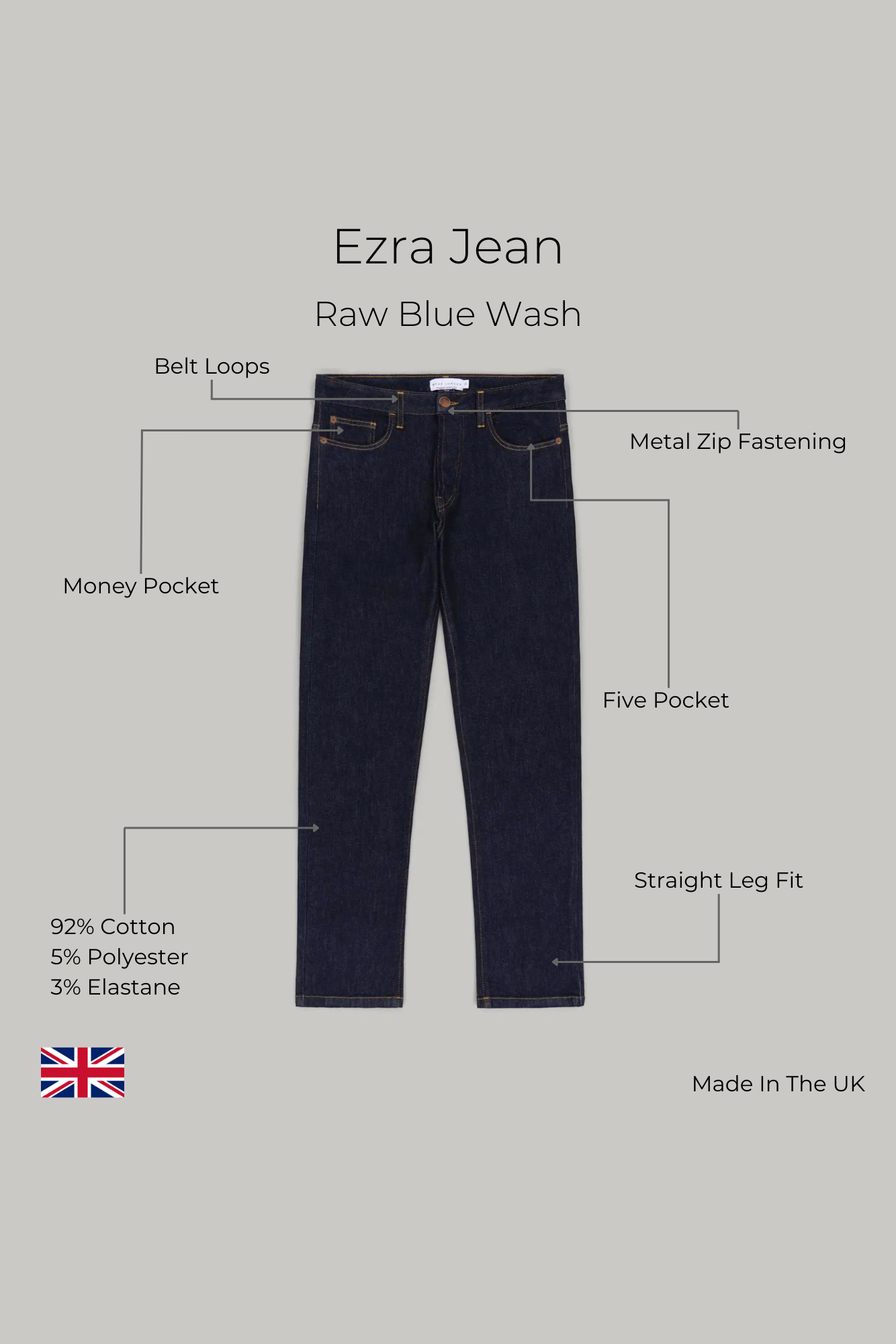 Ezra Jean - Raw Blue Wash