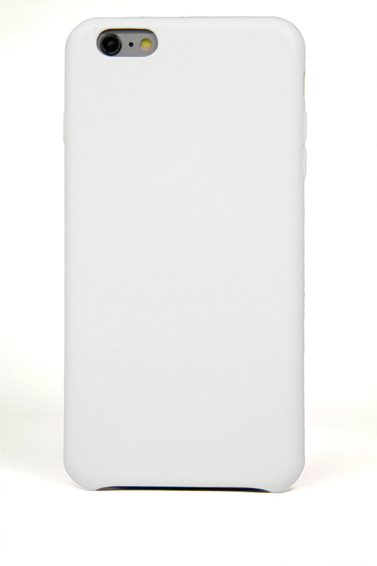 iPhone 6 Plus Case, White Leather