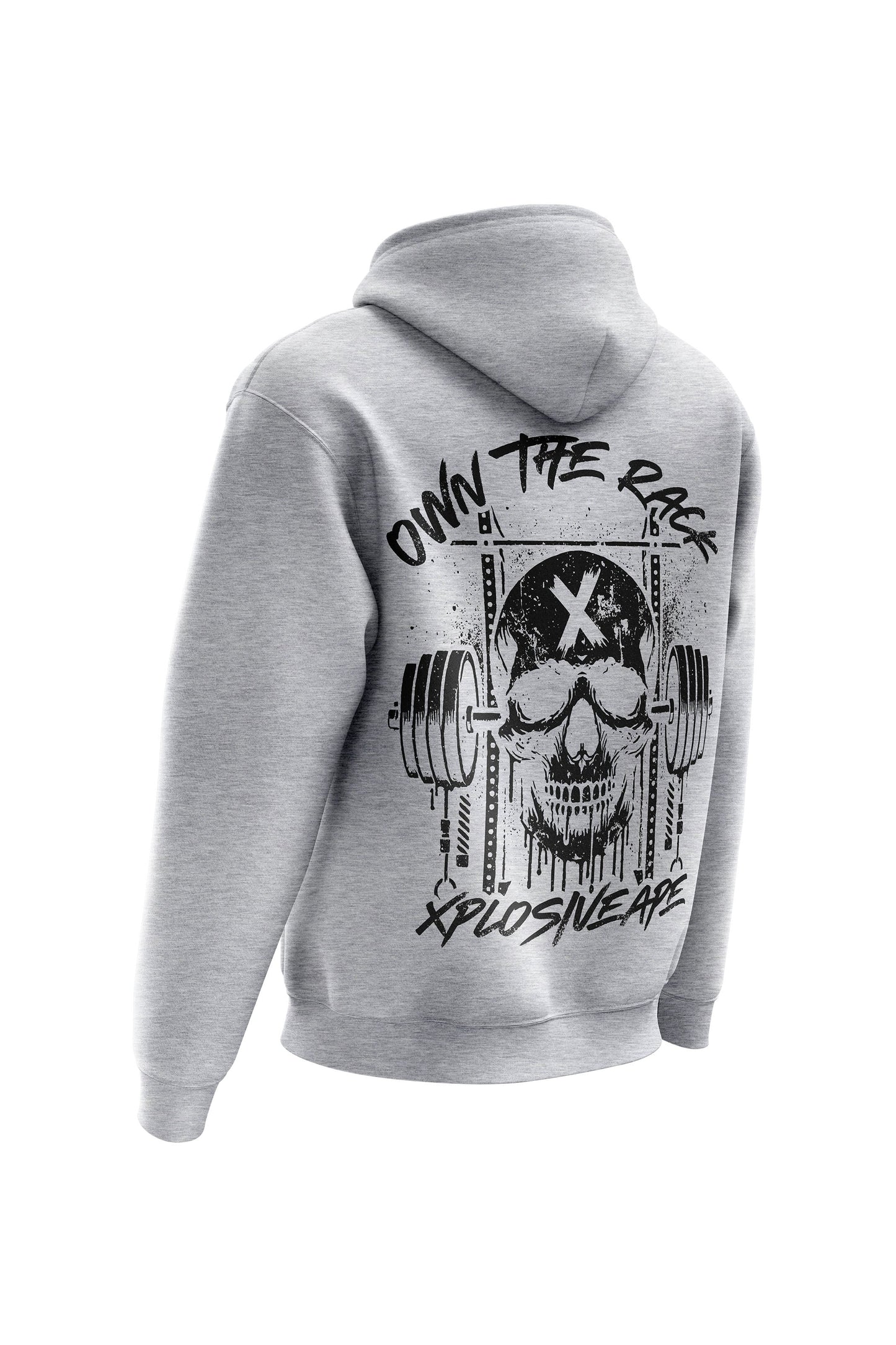 Sweat à capuche XAPE Wracked – Gris chiné
