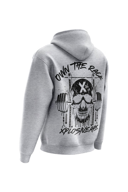 Sweat à capuche XAPE Wracked – Gris chiné