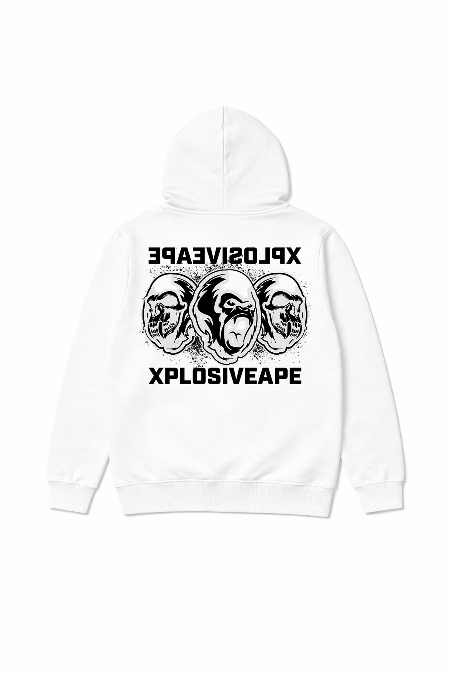 Sweat à capuche dégradé XAPE - Blanc