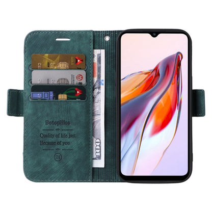 For Xiaomi Poco C55 / Redmi 11A 4G Global BETOPNICE Dual-side Buckle Leather Phone Case (Green)