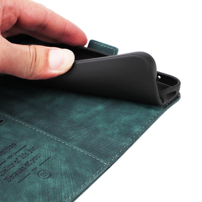 For Xiaomi Poco C55 / Redmi 11A 4G Global BETOPNICE Dual-side Buckle Leather Phone Case (Green)