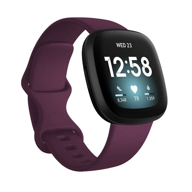 Fitbit Versa 3 Silicone Watch Strap