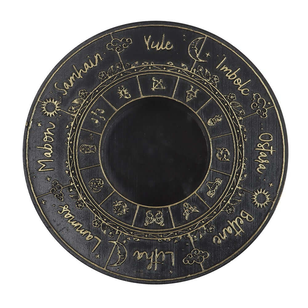 Bougeoir Chauffe-plat La Roue de l'Année - Cadeaux Gothiques