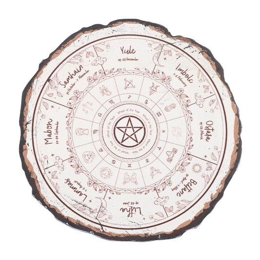 Ensemble de dessous de verre gothiques Roue de l'année