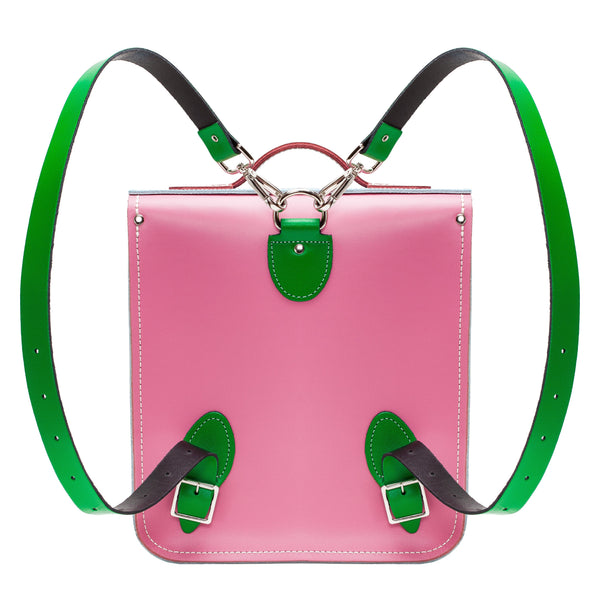 Sac à dos de ville en cuir fait main - Kaléidoscope classique