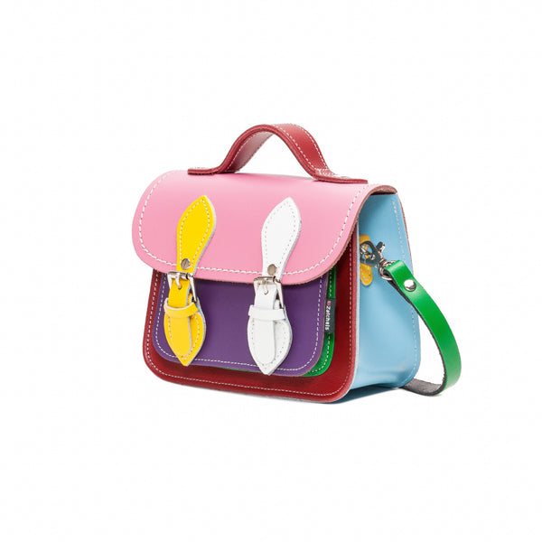 Classic Kaleidoscope Leather Micro Satchel
