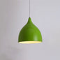 Restaurant Chandelier Simple Modern Single-head Dining Table Lamp Fashion Aisle Living Room Bar (Green)