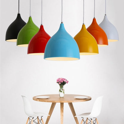Restaurant Chandelier Simple Modern Single-head Dining Table Lamp Fashion Aisle Living Room Bar (Green)