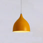 Restaurant Chandelier Simple Moderne Lampe de Table à Manger à Tête Unique Mode Allée Salon Bar (Jaune)