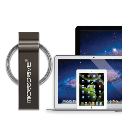 MicroDrive Clé USB 2.0 en métal 8 Go (gris)