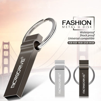 MicroDrive 32GB USB 2.0 Metal Keychain U Disk (Black)