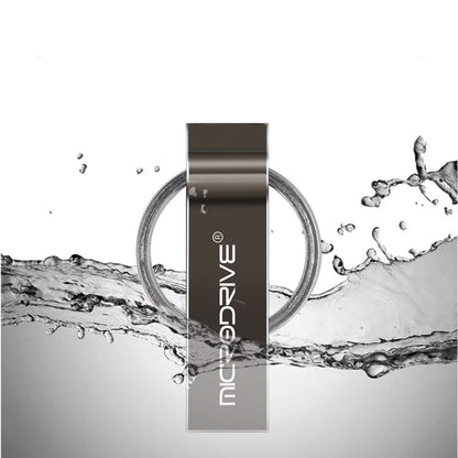 MicroDrive 32GB USB 2.0 Metal Keychain U Disk (Black)