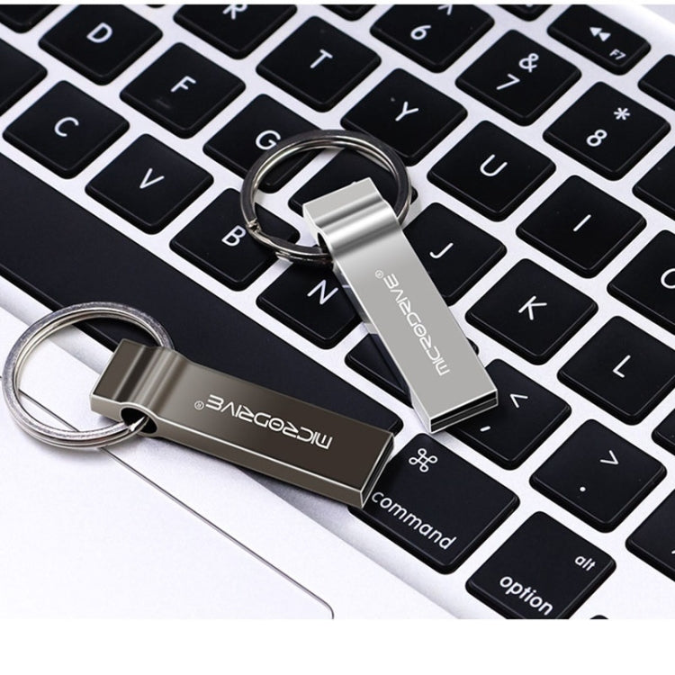 MicroDrive 32GB USB 2.0 Metal Keychain U Disk (Black)