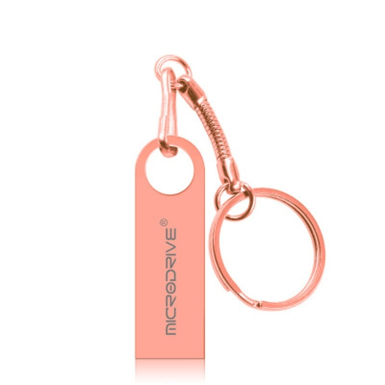 Clé USB 2.0 MicroDrive 8 Go en métal étanche haute vitesse (rose)