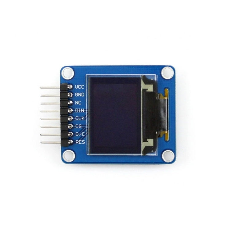 OLED RVB 0,95 pouces Waveshare (A), interface SPI, connecteur courbé horizontal